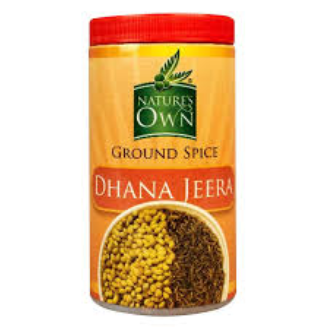 NATURES OWN DHANA JEERA GROUND 50G JAR